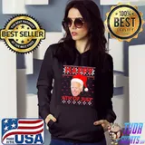 Original Happy 4th Of July Santa Hat Joe Biden Ugly Christmas T-Shirt