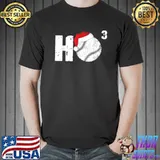 Original ho Ho Ho Baseball Santa Claus Christmas Pajama T Shirt