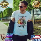 Original Hot The Golden Girls Merry Christmas Thank You For Being A Friend Shirt