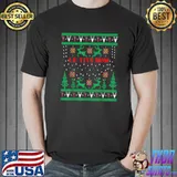Original Le Tits Now Christmas Let It Snow Ugly Sweater Party T-Shirt