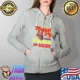 Original magical Pig Turns Vegetables Into Bacon Magical Retro T-Shirt Full Zip Hooded