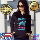 Original mens Dad Father Daddy Papa Daughters Birthday Family Mermaid T-Shirt