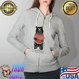 Original merry christmas Ya Family Animal Bear Light Shirt Full Zip Hooded