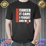 Original survivor Cancer Fight Cancer I Fought And Win Ribbon T-Shirt Unisex