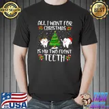 Original Teeth Tree Santa Reindeer Lights Christmas Pajama Dentist T- Unisex