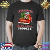 Original Warm Snuggles And Beagle Cuddles Truck Tree Christmas T- Unisex