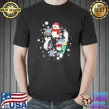 Penguin diamond snow flower Christmas Shirt Unisex