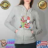 Personalized Love Mimalife Candy Gnome Christmas Ligh T-s Full Zip Hooded