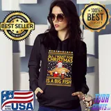 Premium all I Want For Christmas Is A Big Fish Christmas Ugly Shirt
