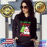 Premium All i want for christmas is my grandma snowman shirt