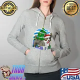 Premium cardigan Welsh Corgi Santa Christmas Tree Decor T-s Full Zip Hooded