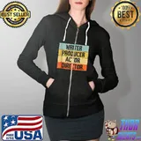 Premium cool Writer Producer Actor Director Filmmaker Movie Theater T-s Full Zip Hooded
