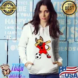 Premium dabbing German Shepherd Albania Soccer Fans Jersey Football T-s Hoodie