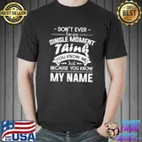Premium Don't ever for one single moment think you know me just because you know my name Unisex