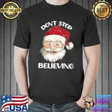 Premium Dont Stop Believing Christmas Family Matching Pajamas Xmas T-Shirt