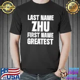 Premium Family Surname Zhu Funny Reunion Last Name Tag T Shirt