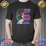 Premium fire Within Me Capricorn Queen sky above me earth below me fire within me African American Black Girl T s Unisex