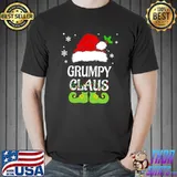 Premium Grumpy Claus Shirt Christmas Pajama Family Matching Xmas T-shirt