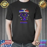 Premium i Wear Blue Red Daughter Congenital Heart Defect Awareness T-s Unisex