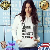 Premium It's Leggings And Ugg Boots Season Heart Shirt