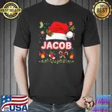 Premium jacob Santa Claus Hat Family Merry Christmas Xmas Costume T Shirt