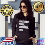 Premium Legendary Since December 2017 Birthday Gift For 4 Year Old T Shirt