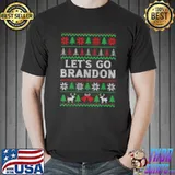 Premium Let's Go Branson Brandon Ugly Sweater Style Xmas T-shirt