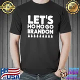 Premium let’s Ho Ho Go Brandon Joe Biden Santa Claus Christmas T-Shirt