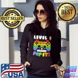 Premium level 1 Unlock Boy Girl Pop It 1 Years Old Birthday Gamer T-Shirt