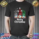 Premium Merry Christmas Gnomes Face Mask Xmas Quarantine 2021 T Shirt