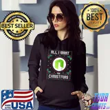 Premium NEO Christmas Crypto Sweater, All I Want For Xmas is Raglan Baseball T shirt