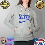 Premium Nhs Nike T-Shirt Full Zip Hooded