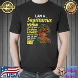 Premium November December Birthday Zodiac sign Sagittarius queen T-Shirt