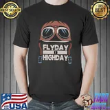 Premium pilot Flyday Is Highday Pilot Aviator Hat Aviator Saying T-s Unisex