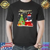 Premium Santa Great Dane Merry Christmas Tree shirt