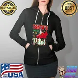 Premium Santa’s Favorite Pilot Xmas Christmas Vacation Shirt Full Zip Hooded