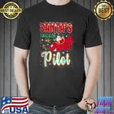 Premium Santa’s Favorite Pilot Xmas Christmas Vacation Shirt Unisex