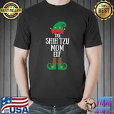 Premium Shih Tzu Mom Elf Christmas Matching Family Pajamas T- Unisex