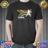 Premium tennis South Africa Flag Team Tennis Player Tennis T-Shirt Unisex