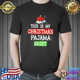 Premium This Is My Christmas Pajama Funny Xmas Lights Christmas T Shirt