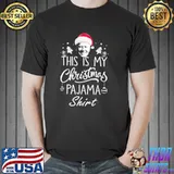 Premium This Is My Christmas Pajama Shirt Santa Joe Biden Christmas T-Shirt