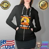 Premium this Is My Human Costume I'm Really A Corgi Dog Halloween T-s Full Zip Hooded