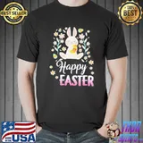 Premium Top Cute Rabbit Happy Easter 2021 Shirt
