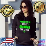 Premium Womens Promoted to Great Grandma 2022 T Shirt