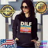 Pretty Dilf Damn I Love Fishing Vintage Shirt