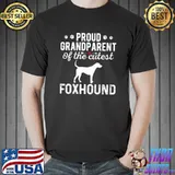 Proud FOXHOUND Grandparents Of The Cutest Dog Premium T-Shirt Unisex