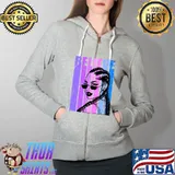 Retro Black Womans Corn Row Hair Sassy Diva Street T-Shirt Full Zip Hooded