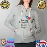 Scotland I Make Granny's Heart Happy Shirt Full Zip Hooded