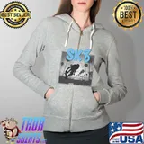 Sk8 Palm trees photos sunset Skater Silhouette Premium T-Shirt Full Zip Hooded