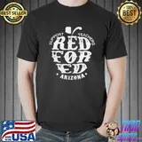 Support Teachers Apple RedForEd Arizona shirt
